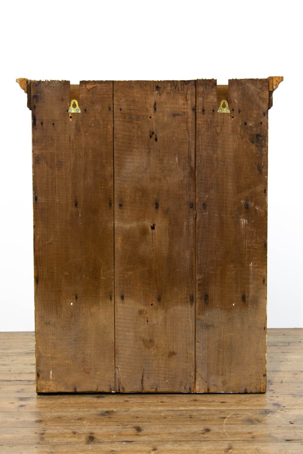 Antique Pine Glazed Two Door Wall Cabinet View IX