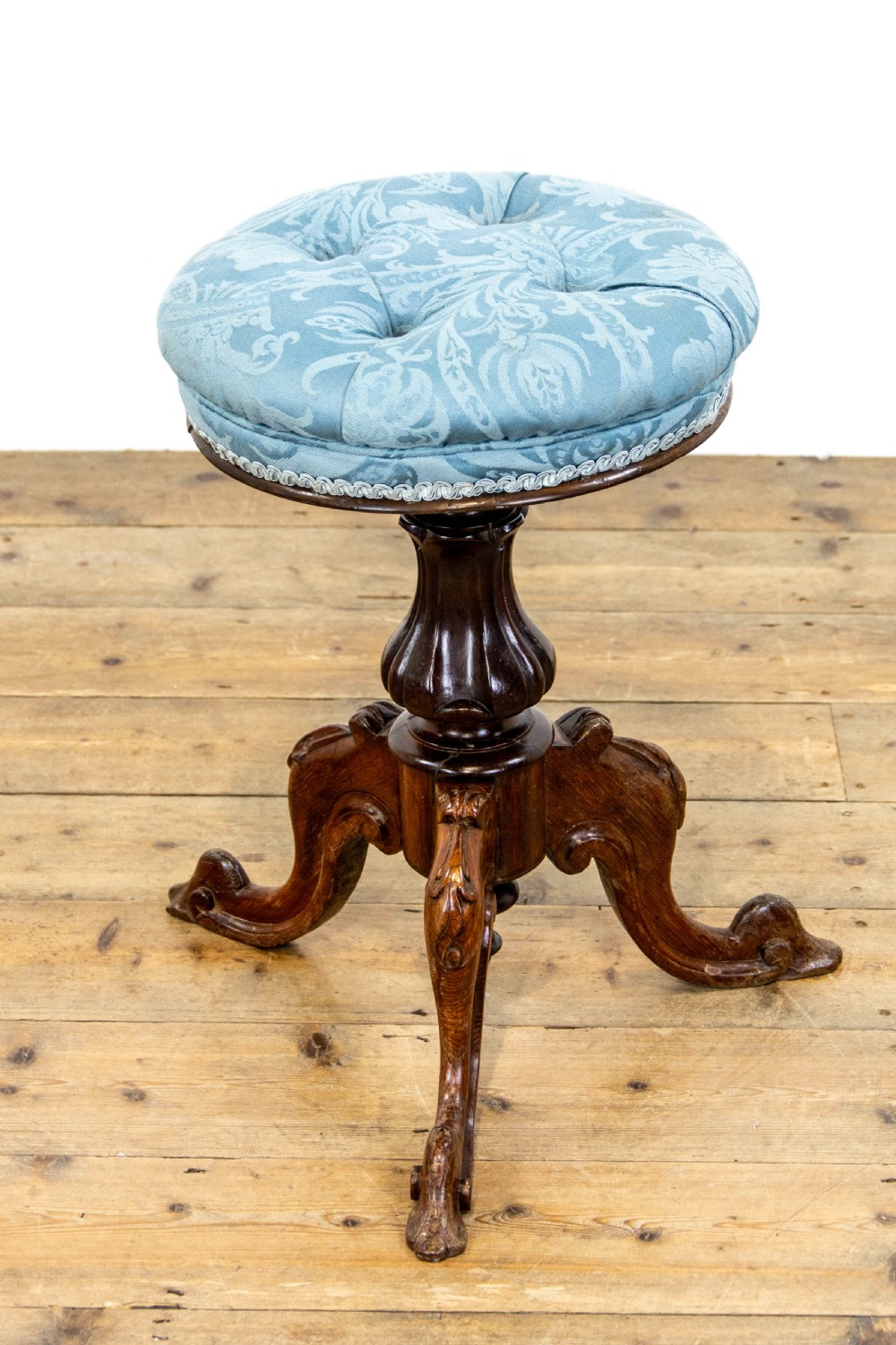 Victorian Rise and Fall Piano Stool