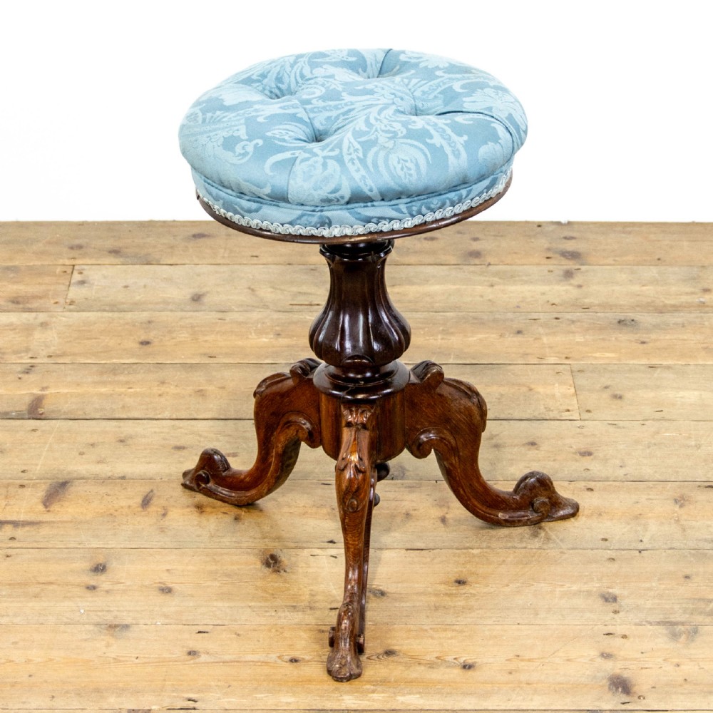 Victorian Rise and Fall Piano Stool View II