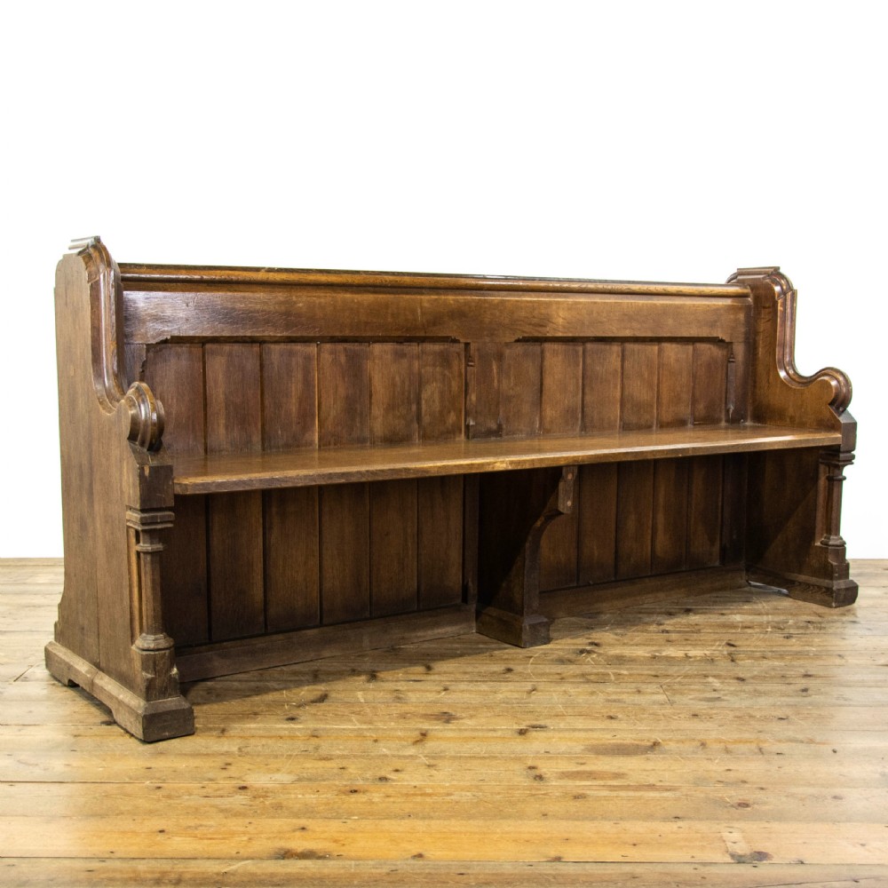 19th Century Antique Oak Pew 