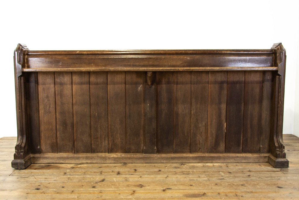 19th Century Antique Oak Pew  View VII