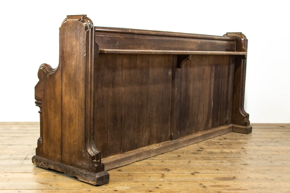 19th Century Antique Oak Pew  View VIII