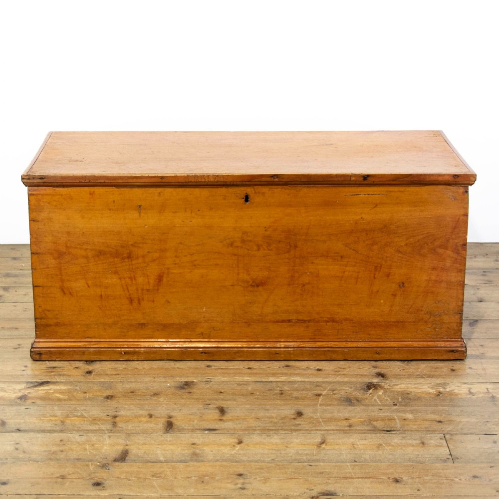 Antique Pine Trunk with Carry Handles
