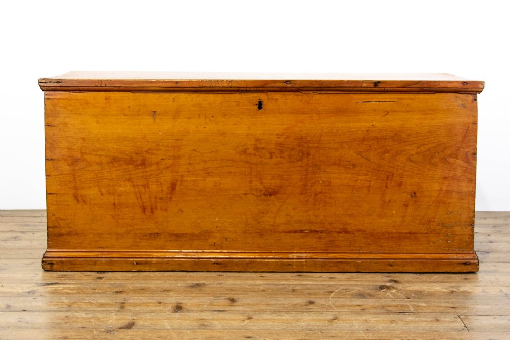 Antique Pine Trunk with Carry Handles View II