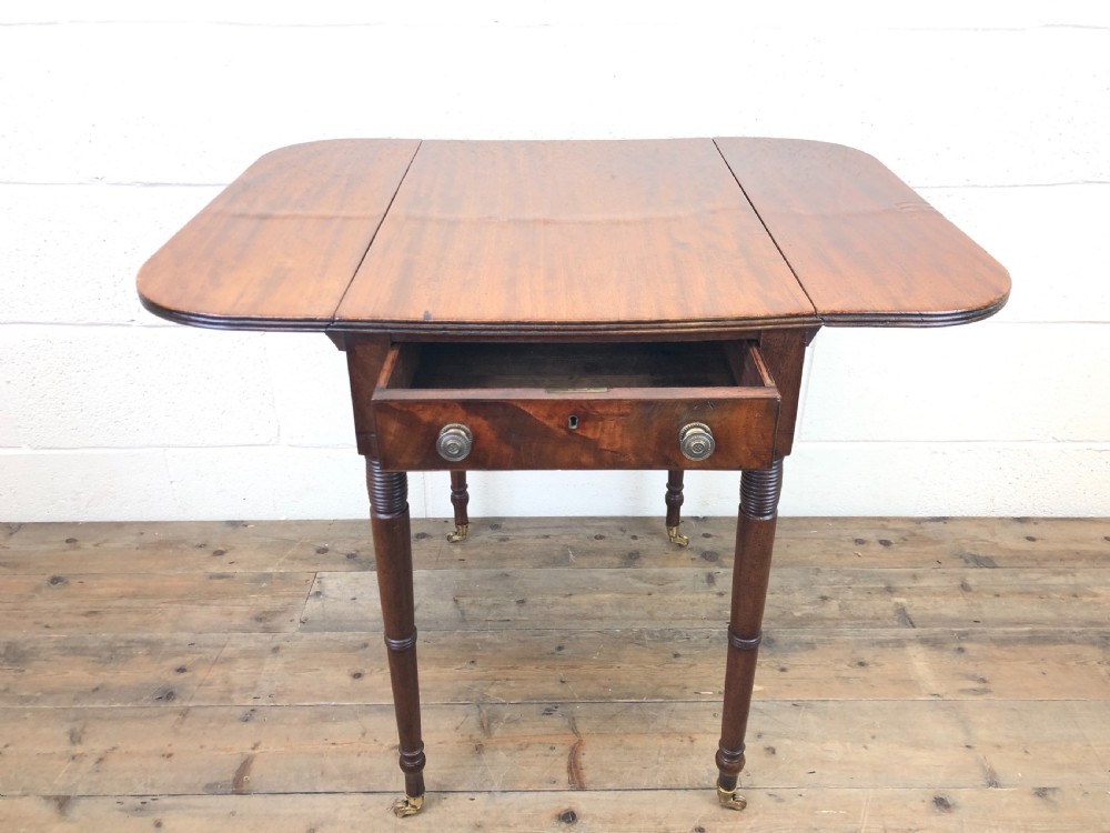 Small Antique Georgian mahogany Pembroke Table View III