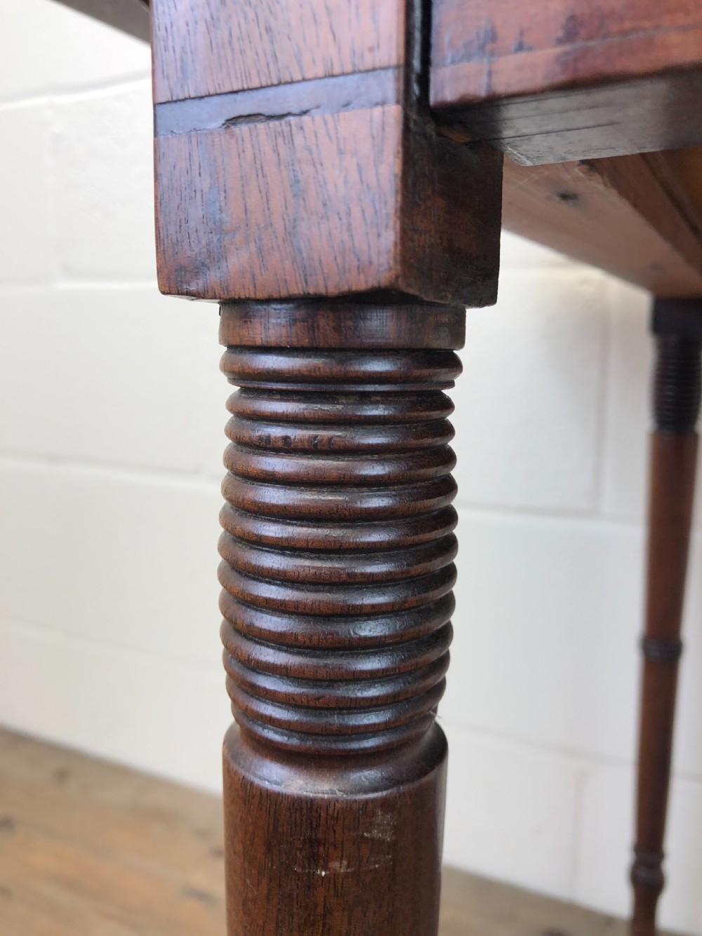 Small Antique Georgian mahogany Pembroke Table View VII