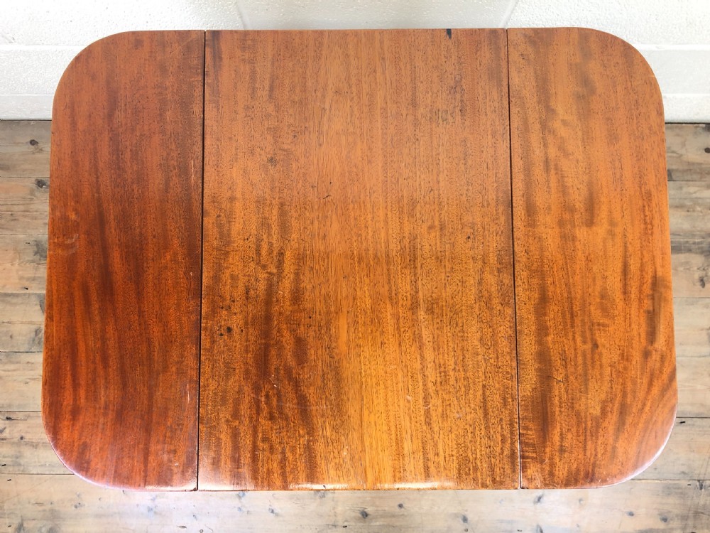 Small Antique Georgian mahogany Pembroke Table View X