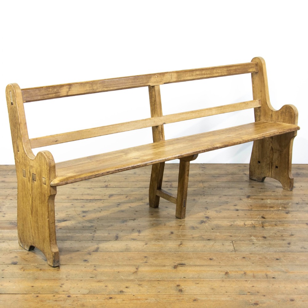 Rustic Antique Pine Pew Bench