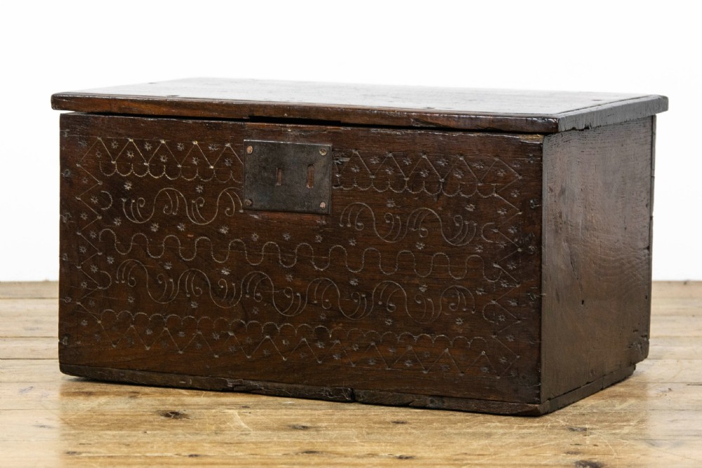 17th Century Welsh Oak Box View II
