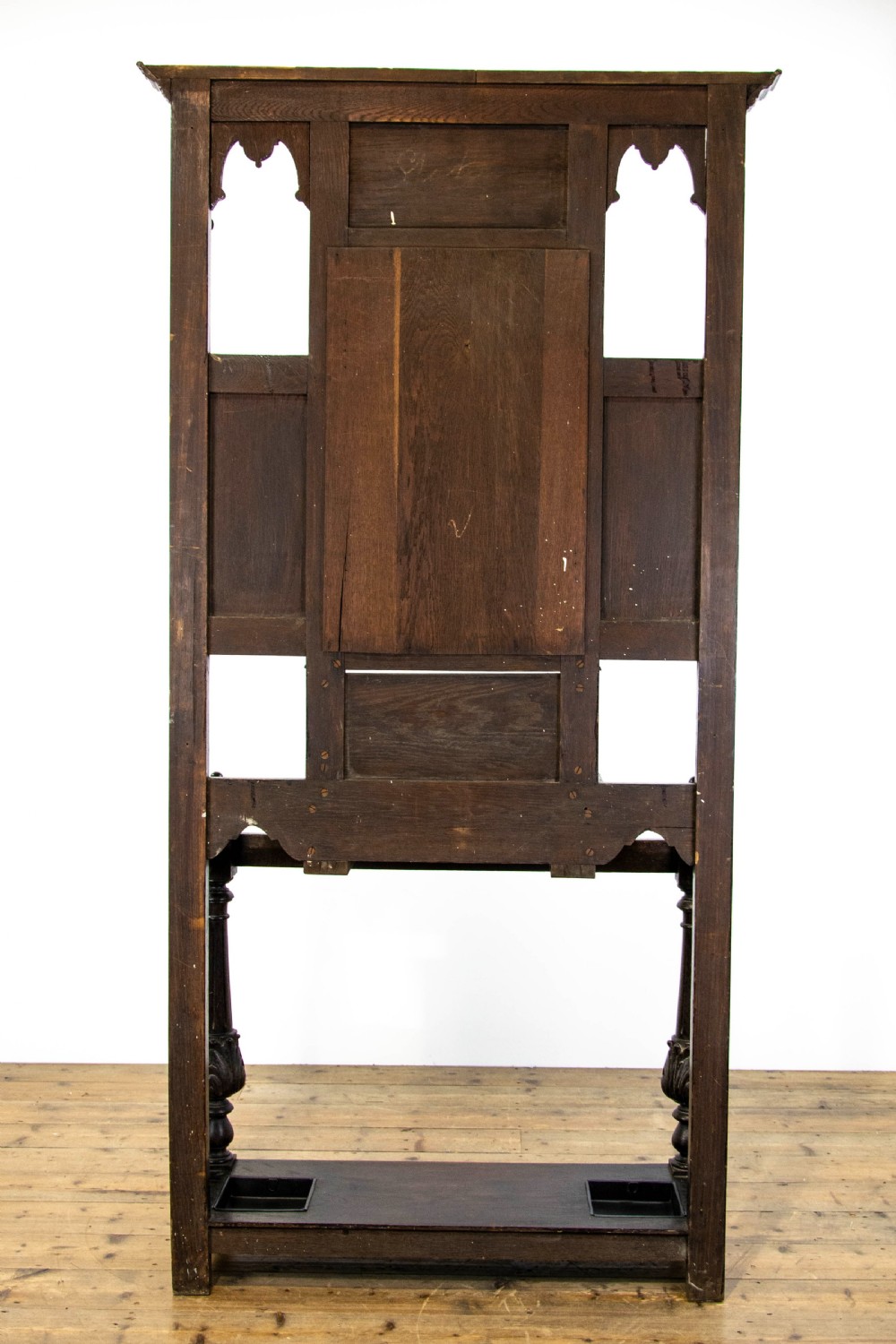 Late Victorian Carved Oak Hall Stand View XI