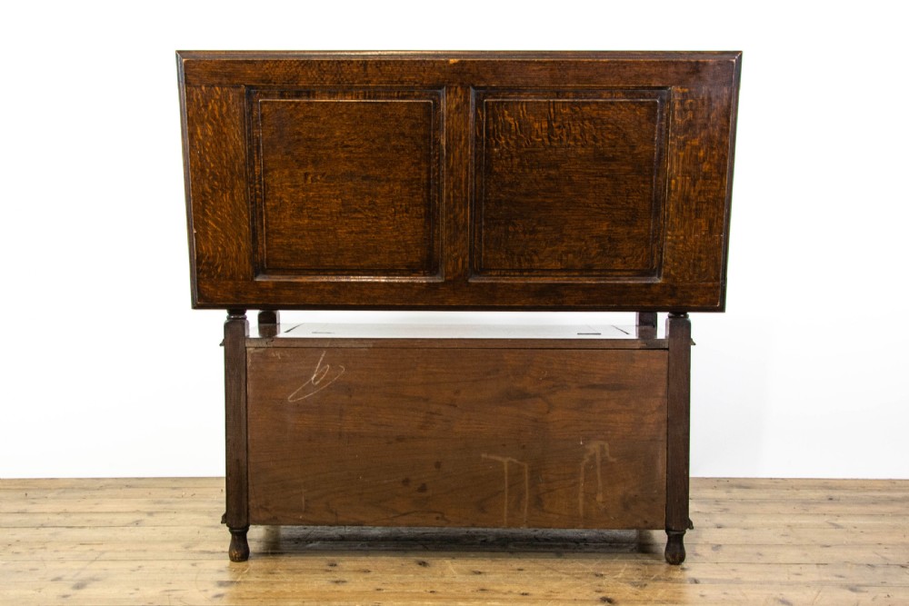 Early 20th Century Antique Oak Monks Bench View VIII