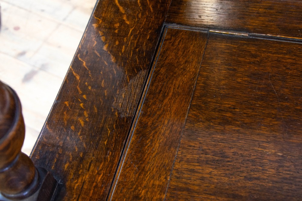 Early 20th Century Antique Oak Monks Bench View XIII