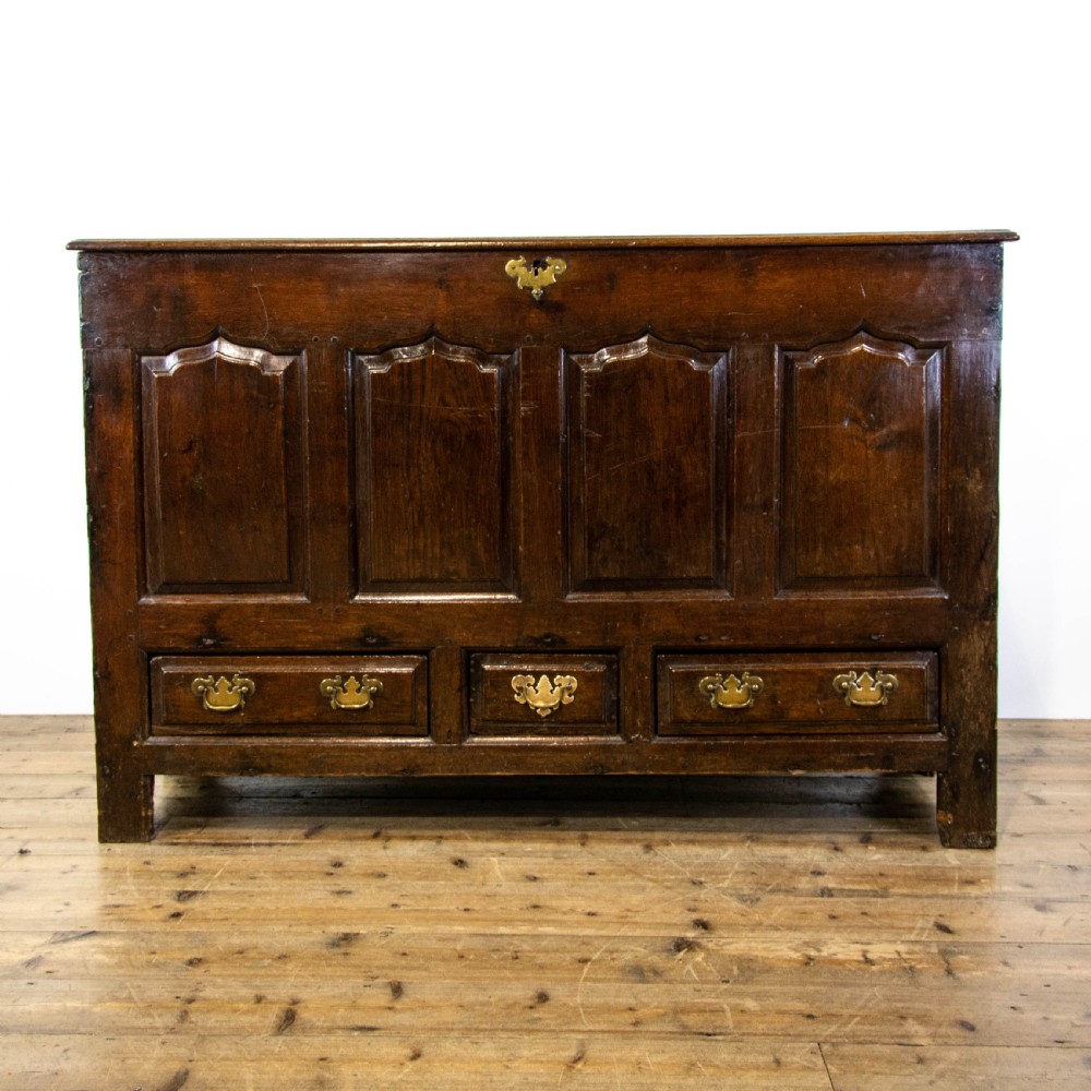 Antique 18th Century Welsh Oak Mule Chest
