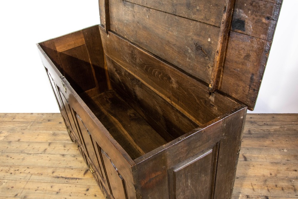 Antique 18th Century Welsh Oak Mule Chest View XI