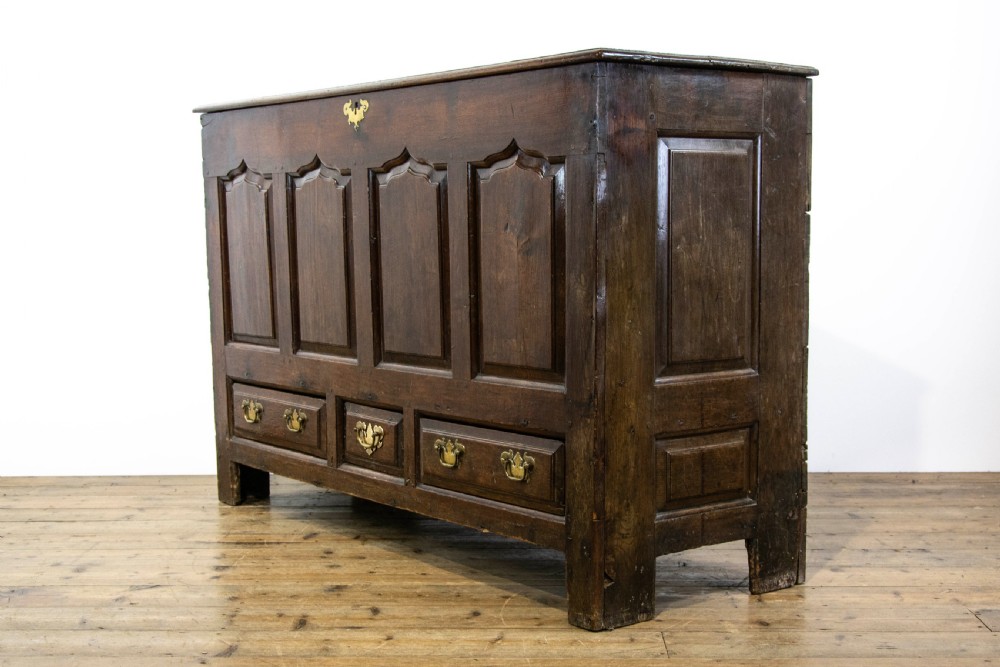 Antique 18th Century Welsh Oak Mule Chest View XIV
