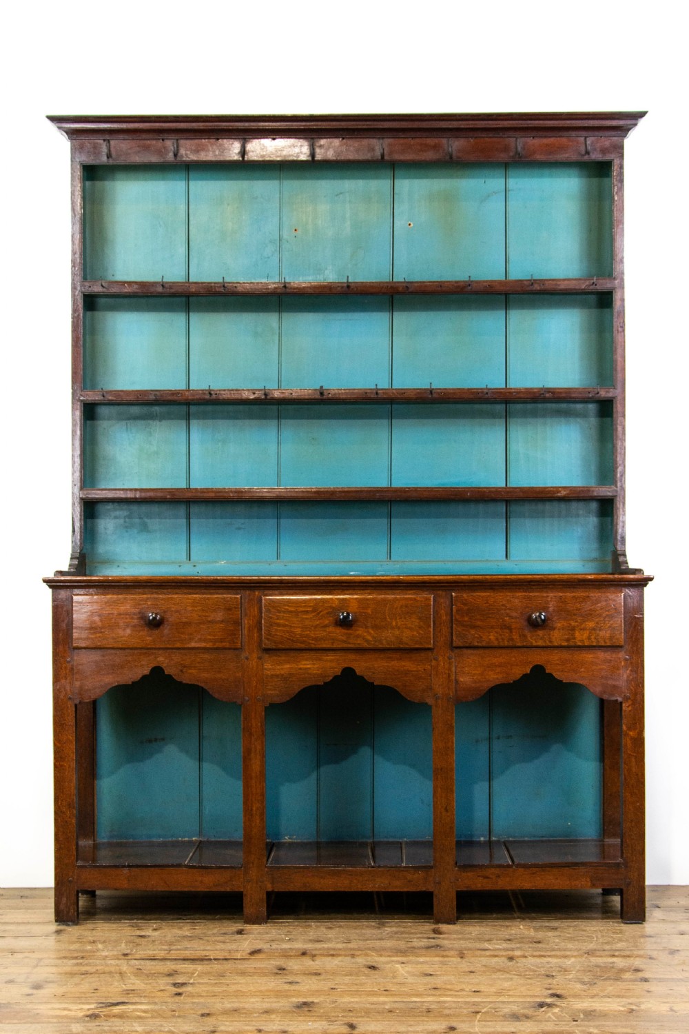 19th Century Oak Pot Board Dresser View II