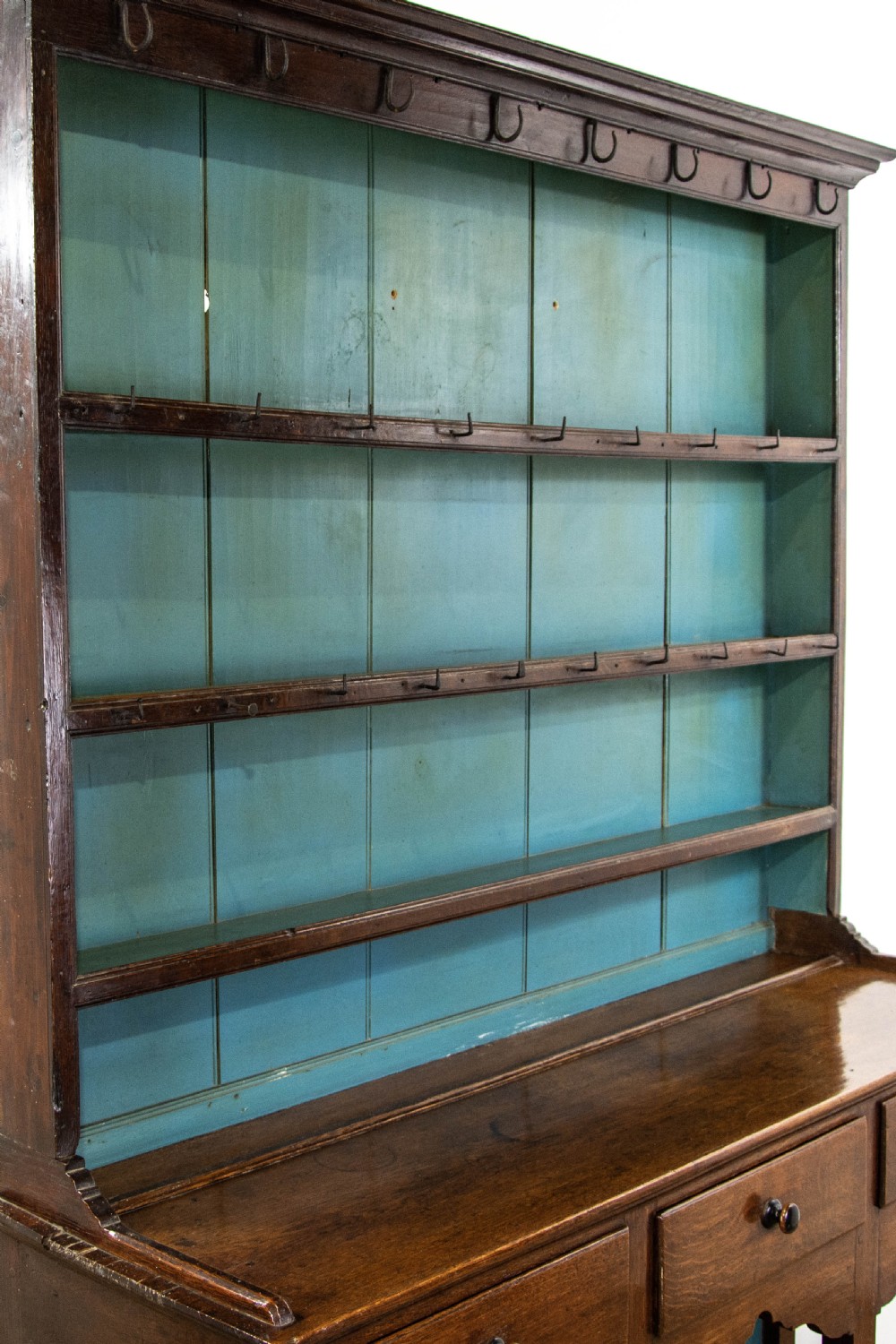 19th Century Oak Pot Board Dresser View V