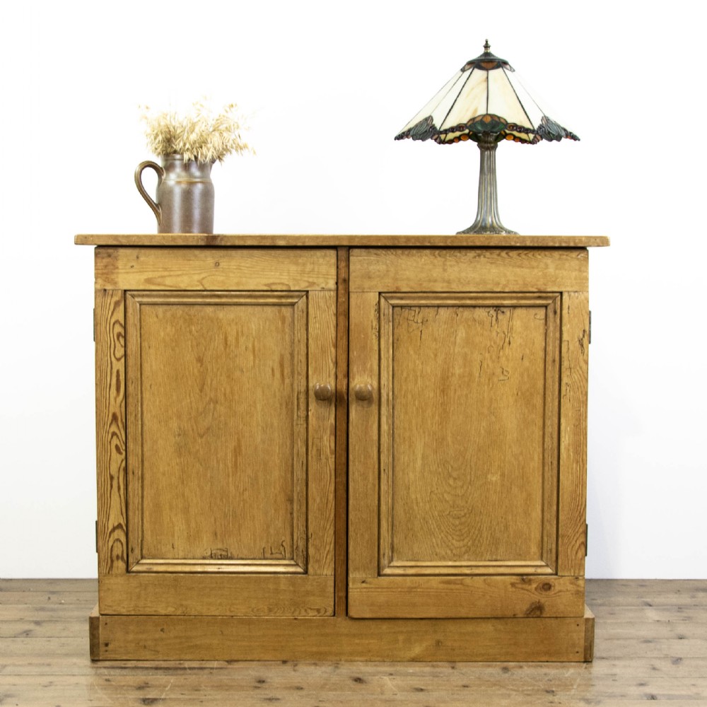 Antique Pine Two Door Cupboard