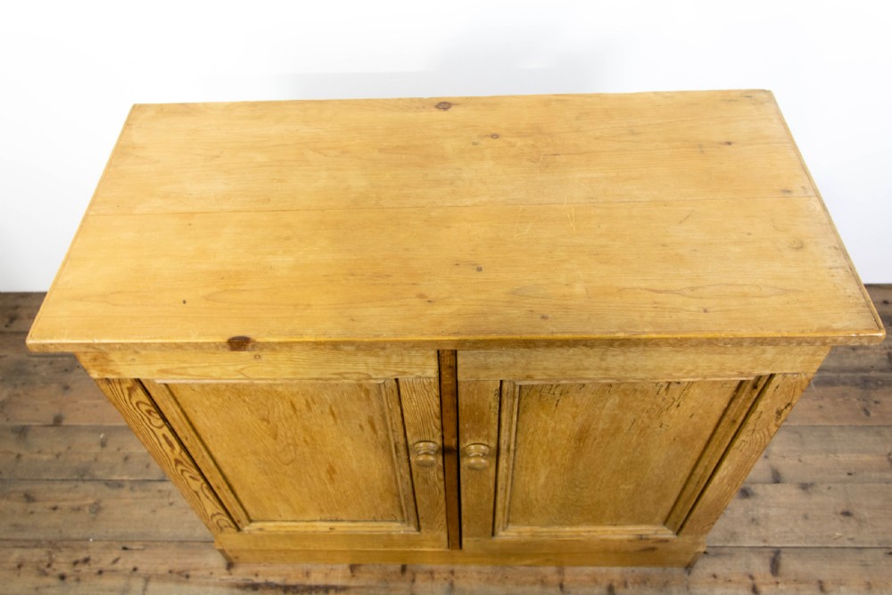 Antique Pine Two Door Cupboard View III