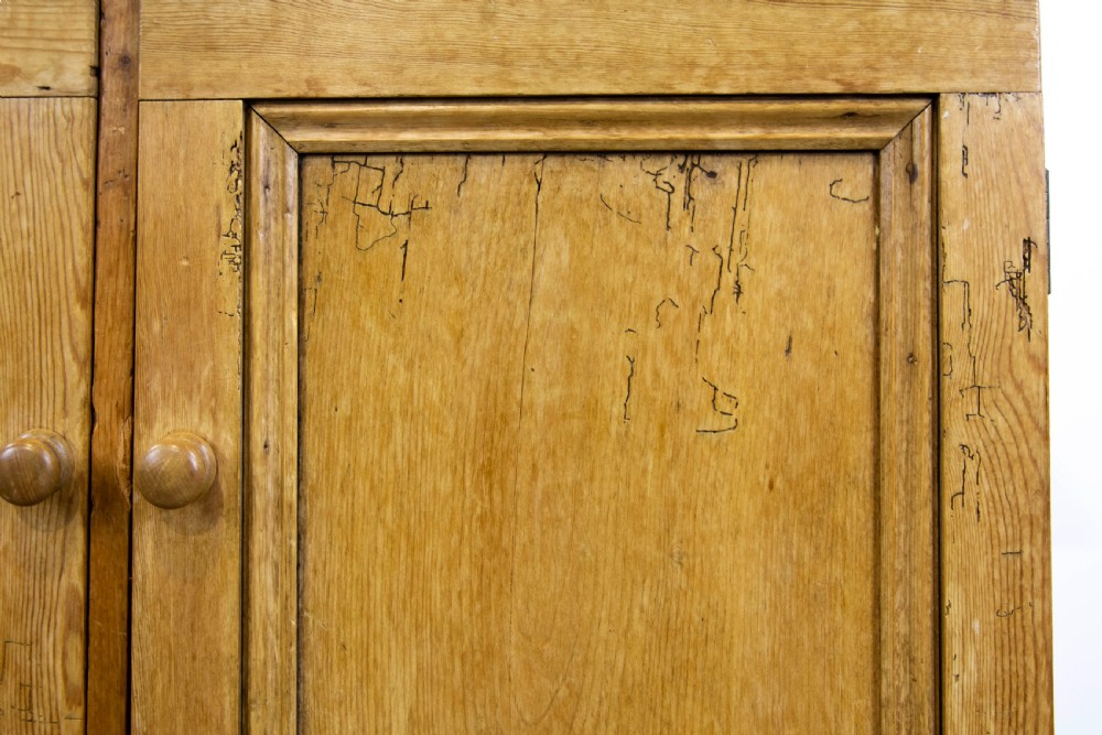 Antique Pine Two Door Cupboard View IV
