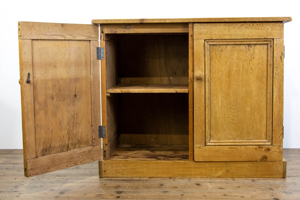 Antique Pine Two Door Cupboard View VI