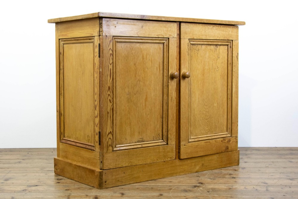 Antique Pine Two Door Cupboard View VII