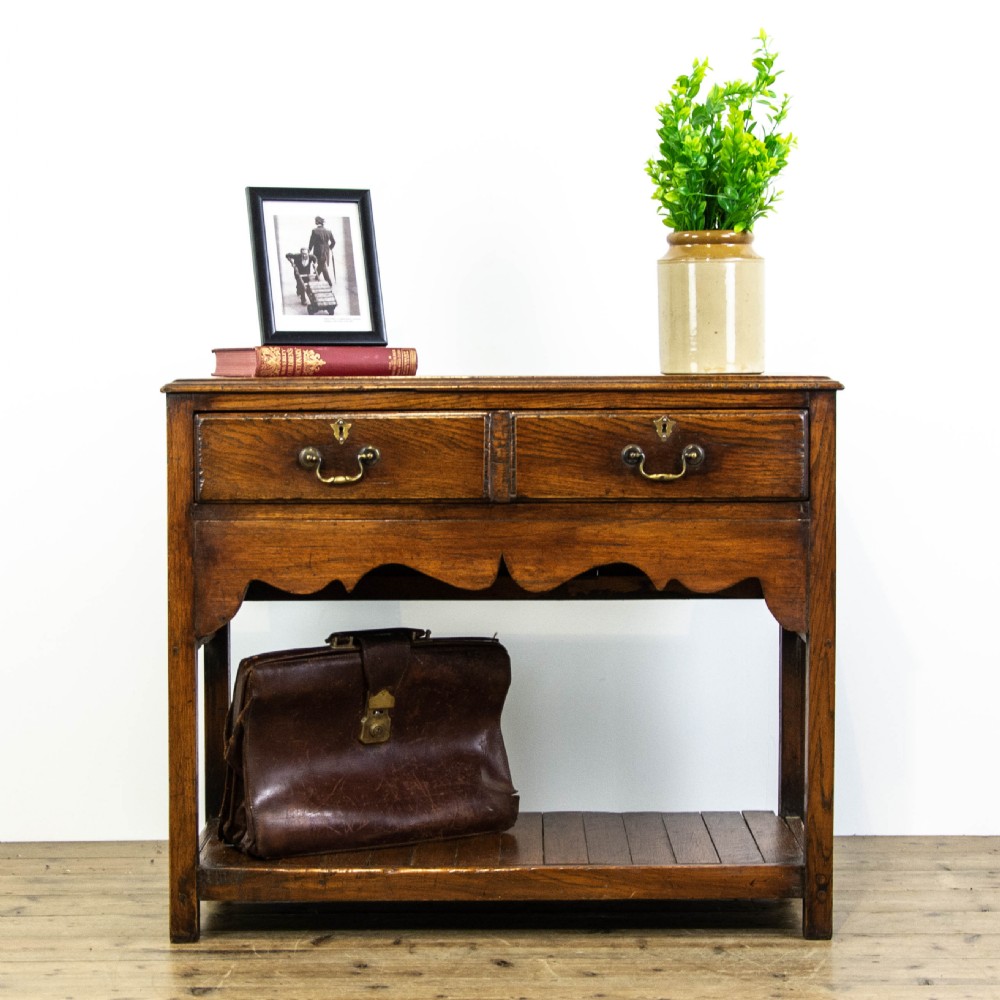 Antique Oak Sideboard with Drawers View II