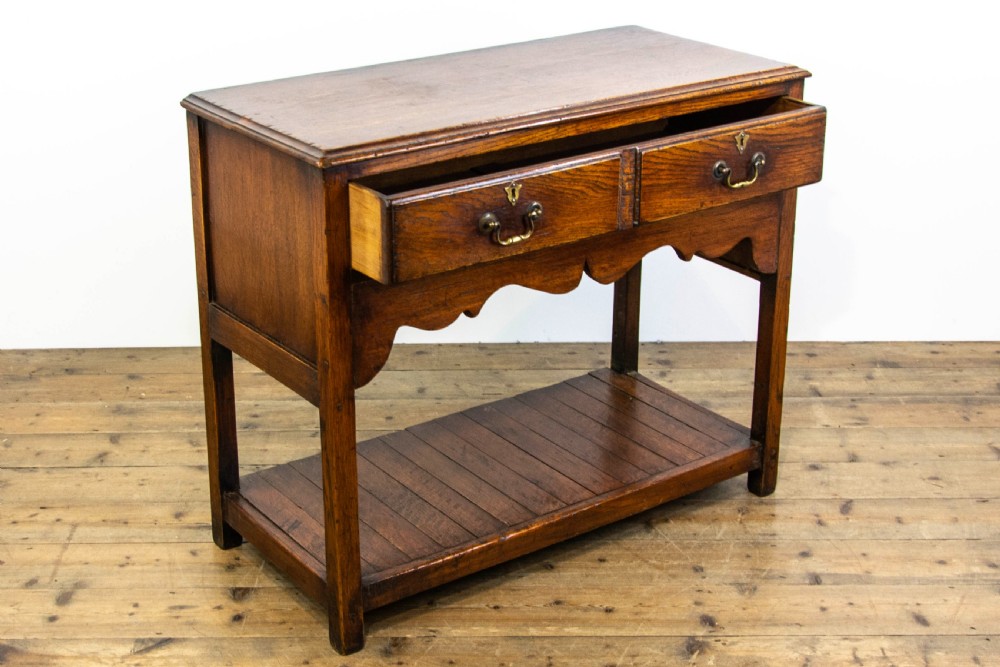 Antique Oak Sideboard with Drawers View V