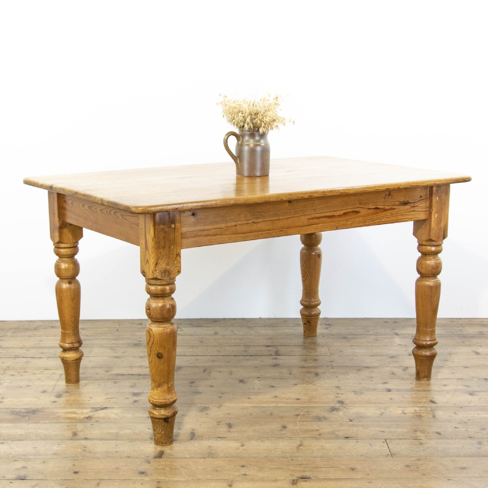 Antique Pine Farmhouse Kitchen Table