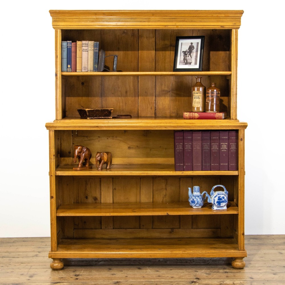 Large Antique Pine Bookcase 