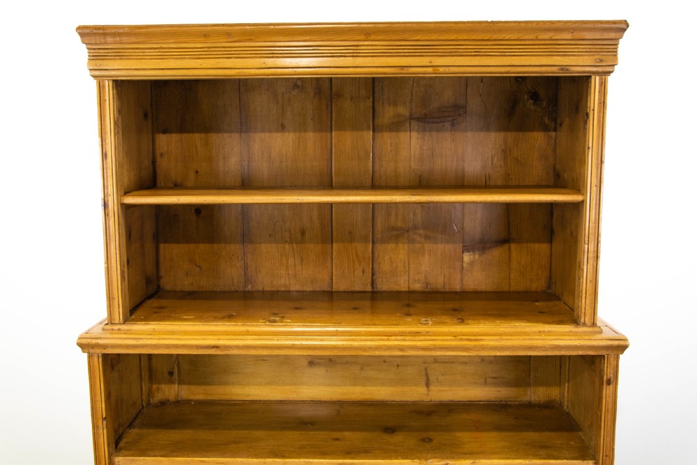 Large Antique Pine Bookcase  View III