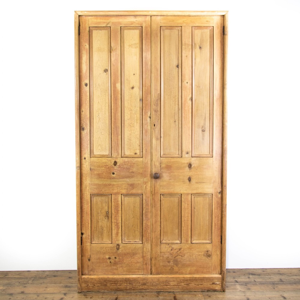 Antique Pine School Cupboard