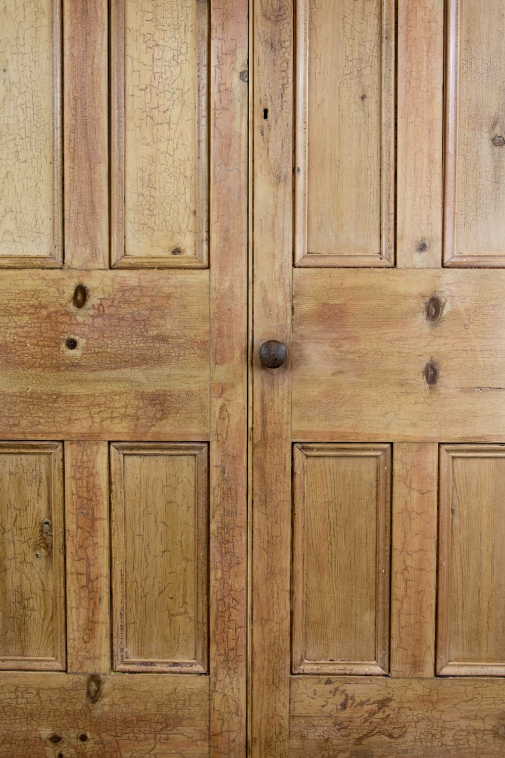 Antique Pine School Cupboard View V