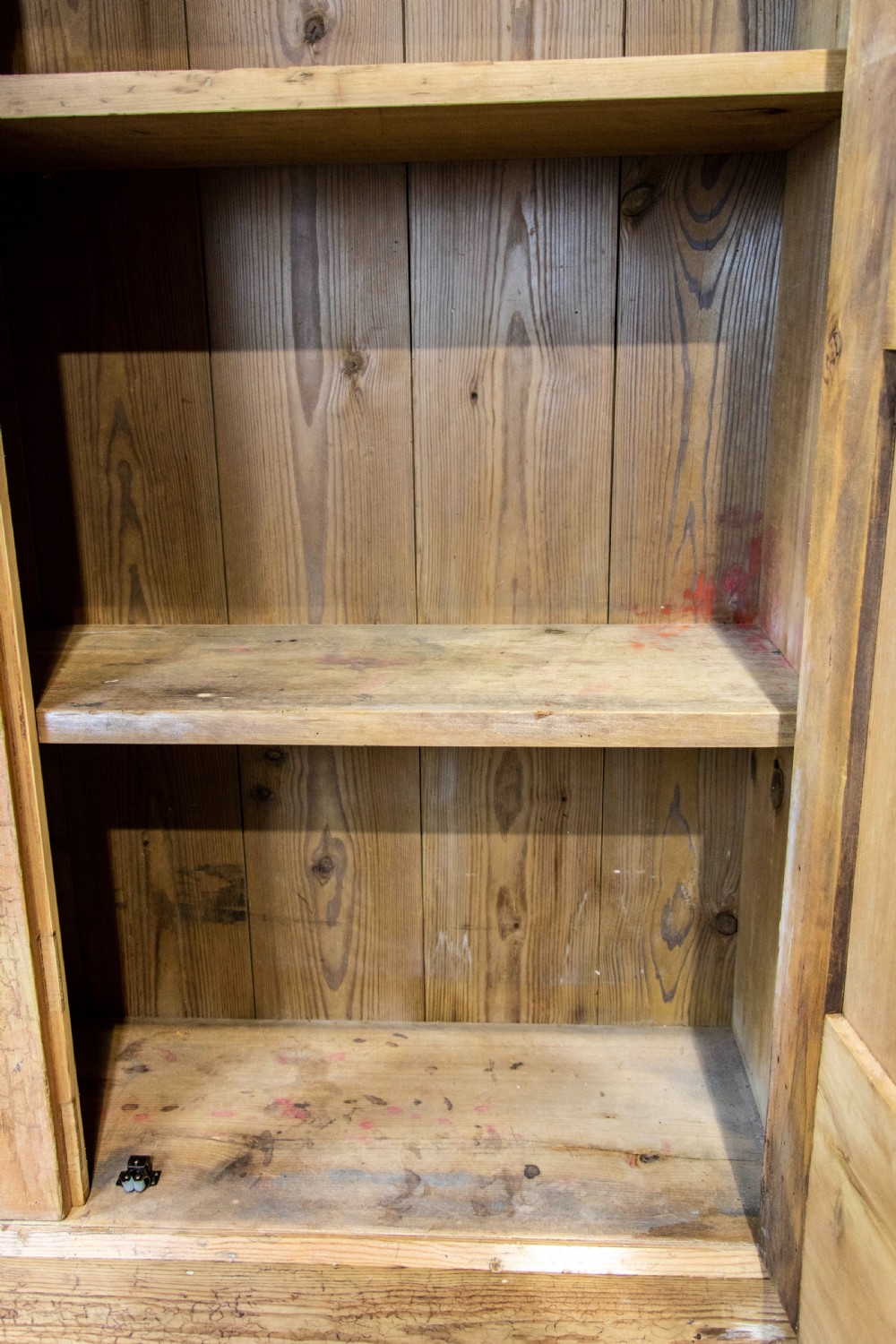 Antique Pine School Cupboard View X