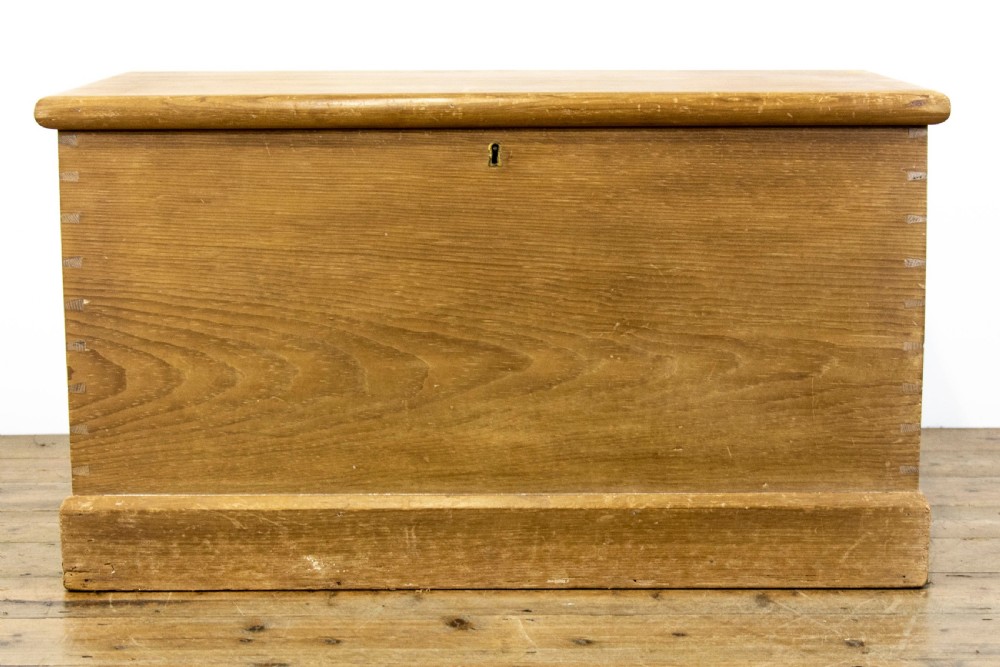 Antique Pine Blanket Box View II