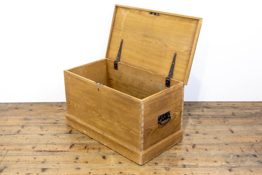 Antique Pine Blanket Box View V