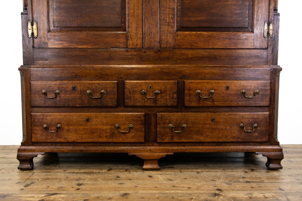 18th Century Oak Linen Press Housekeeper's Cupboard View III