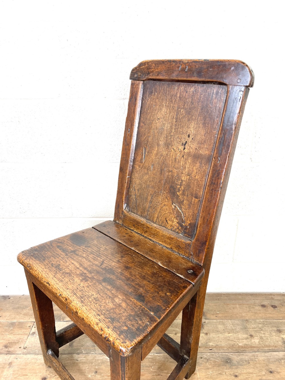 18th Century Antique Oak Side Chair View VI