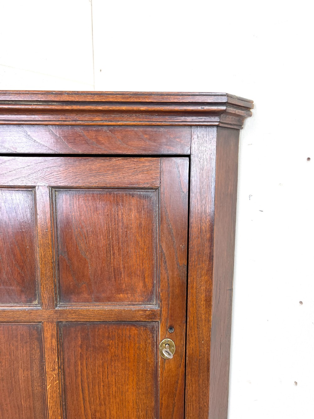 Antique Georgian Oak Corner Cupboard View VI