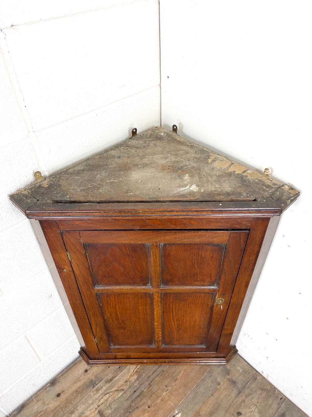 Antique Georgian Oak Corner Cupboard View VII