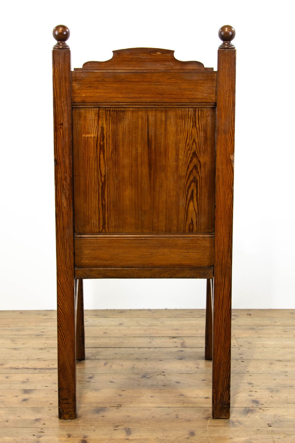 Antique Pitch Pine Ecclesiastical Armchair View VII