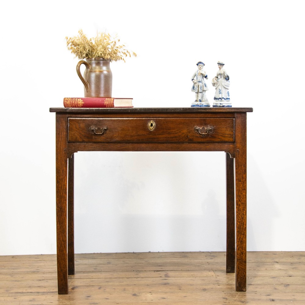 Antique Oak Lowboy Side Table