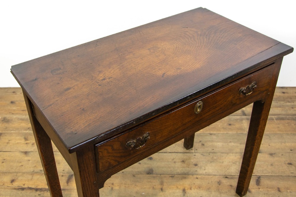 Antique Oak Lowboy Side Table View V