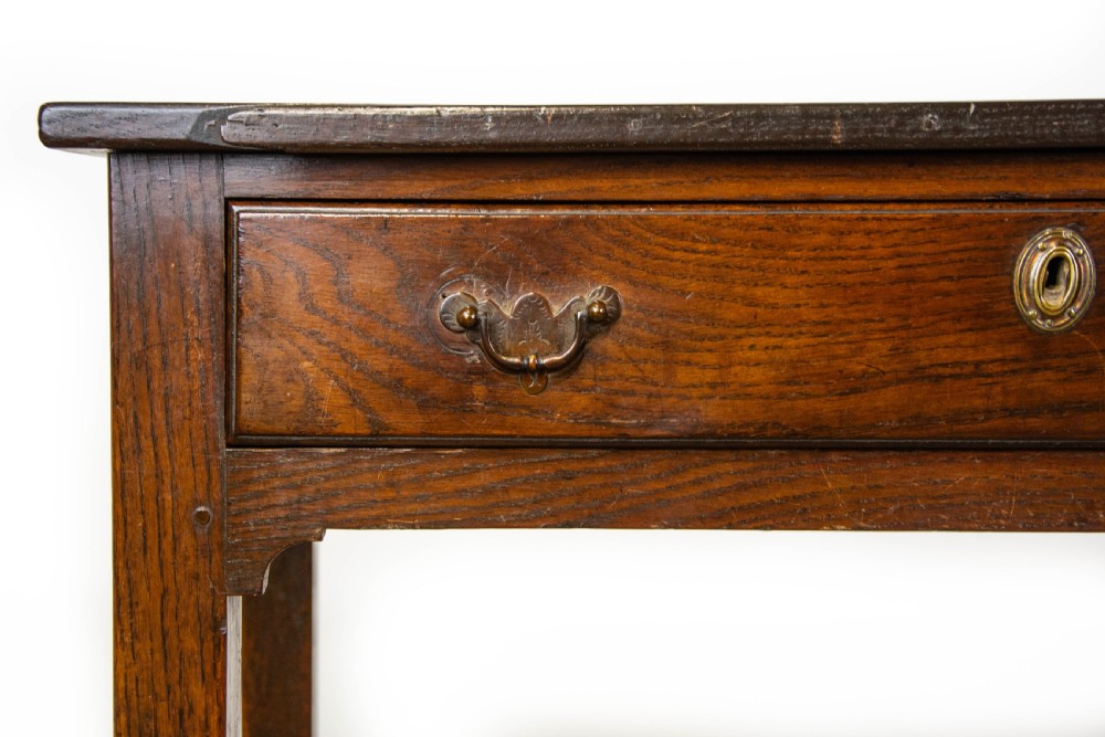 Antique Oak Lowboy Side Table View X