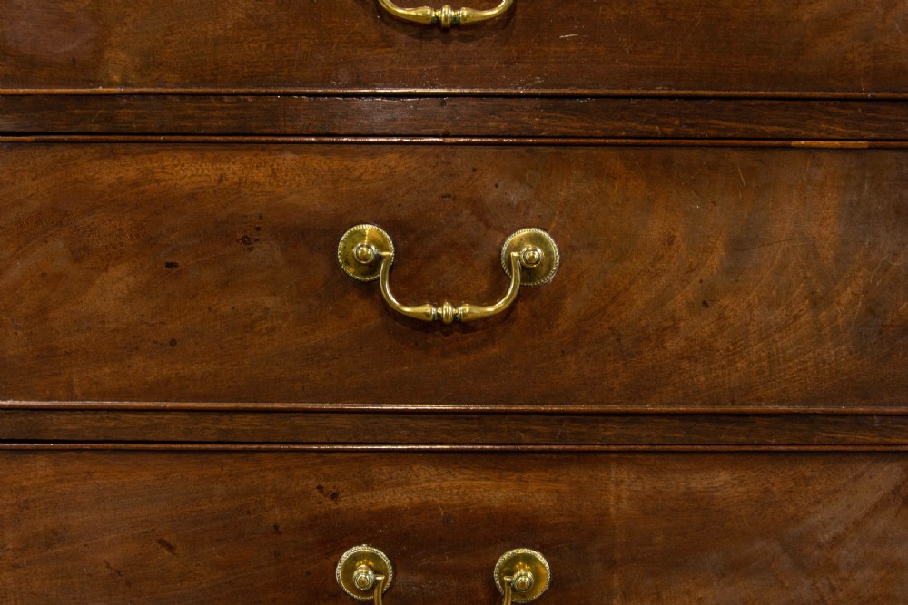 Antique George III Mahogany Secretaire Chest of Drawers View VIII