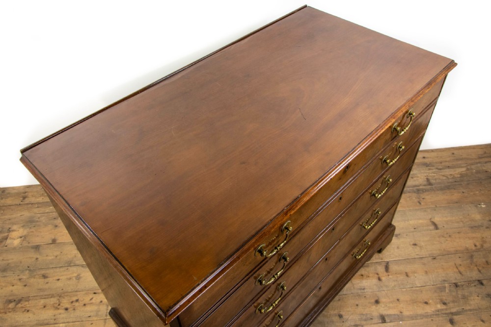 Antique George III Mahogany Secretaire Chest of Drawers View IX