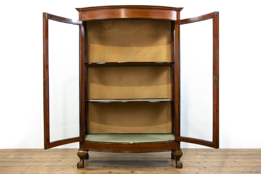 Edwardian Mahogany Inlaid Glass Display Cabinet View III