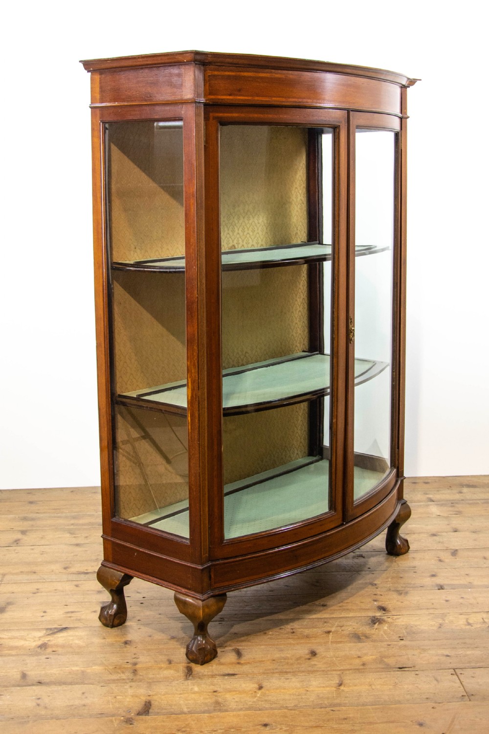 Edwardian Mahogany Inlaid Glass Display Cabinet View VI