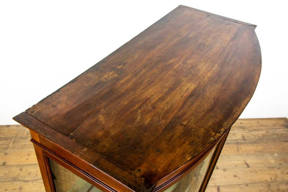 Edwardian Mahogany Inlaid Glass Display Cabinet View IX