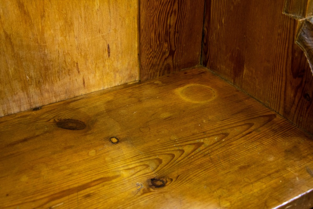 Antique Pine Church Pew View V